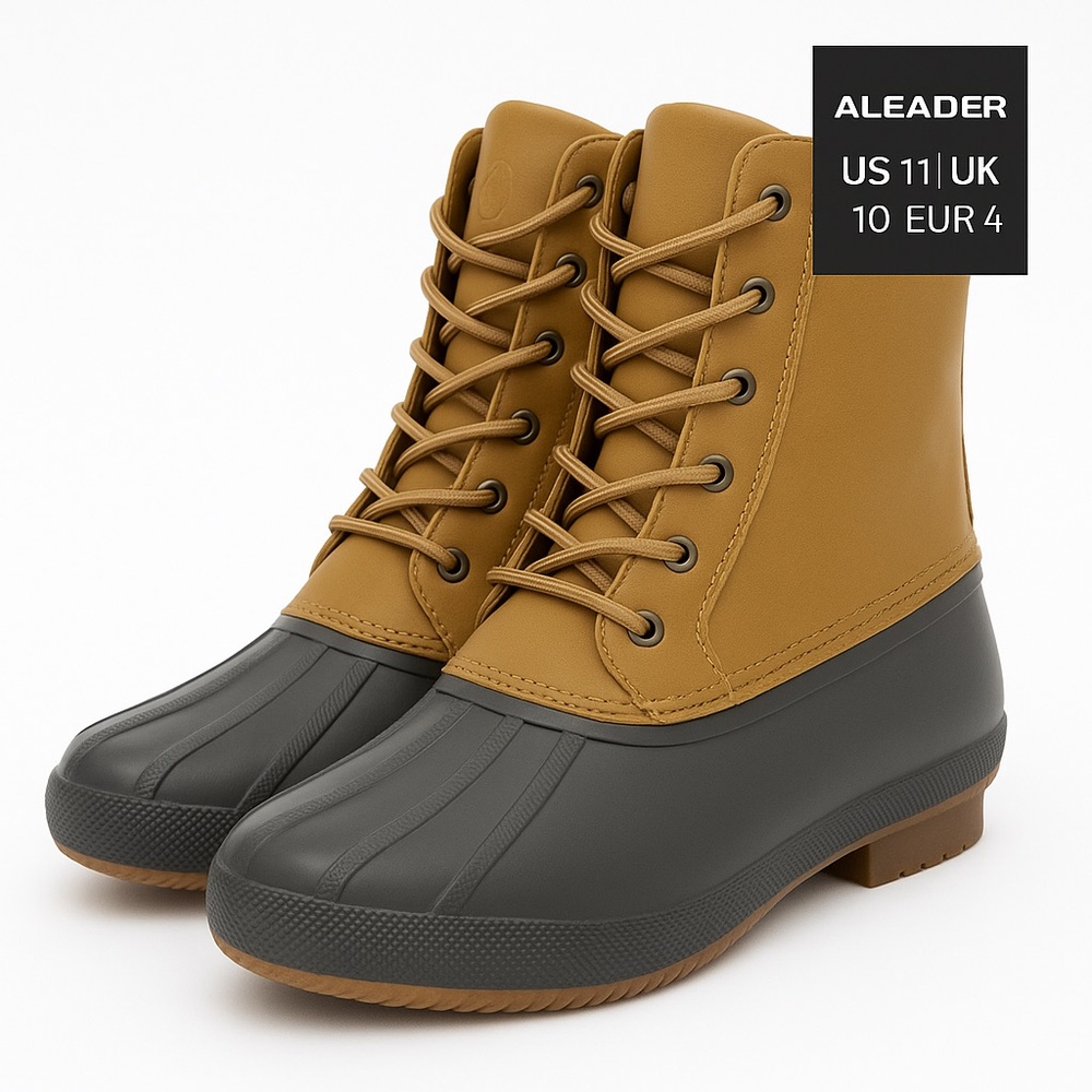 Aleader Men’s Duck Boots Size 11 Waterproof Insulated Winter Outdoor